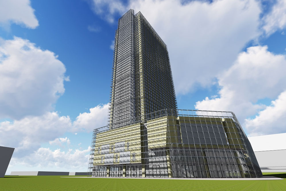 Oriental Fortune Center Scaffold Model(Zhangzhou, China)